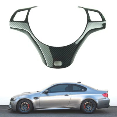 For BMW M 3 E90 E91 E92 E93 2005-11 Carbon Fiber Steering Wheel Trim Cover Frame - Image 1 of 4
