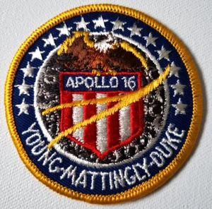NASA Apollo 16 Patch Young Mattingly Duke - Picture 1 of 2