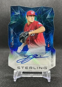2014 Bowman Sterling LUCAS GIOLITO Prospect Die-Cut BLUE REFRACTOR AUTO /30 SSP - Picture 1 of 3