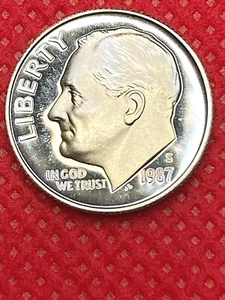1987-S        Roosevelt Dime   Gem Quality From Proof - Picture 1 of 4