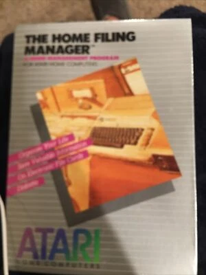 Home Filing Manager (Atari 400,800,XL, XE, 1983, CX415) Brand New/Sealed! - Image 1 of 4