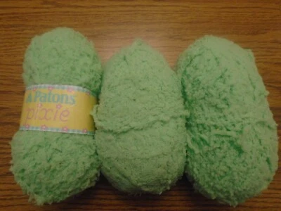 Patons Pixie Minty tres 1-3/4 oz, 136 yardas. Hilo madejas 100% nylon NUEVO Foto 1 de 4