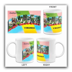 Greetings From Lexington, Virginia - 1930's - Postcard Mug - Bild 1 von 3