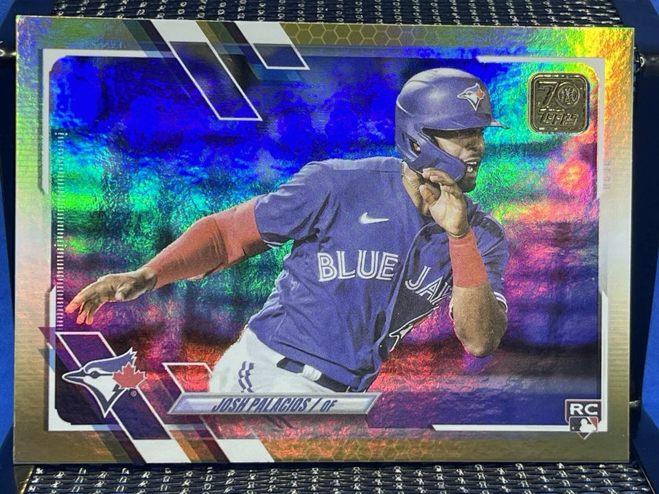2021 Topps Update JOSH PALACIOS Toronto Blue Jays RC Rookie Card Gold Foil - Image 1 of 2