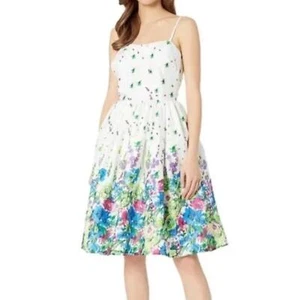 Abito donna Darcy Swing nuovo unico vintage L 10/12 floreale - Foto 1 di 6