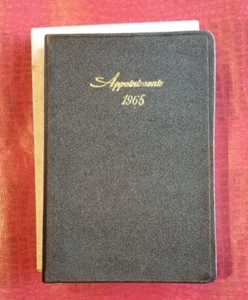Vintage Unused Leather 1965 Appointment Book Standard Diary Co. With Box - Picture 1 of 13