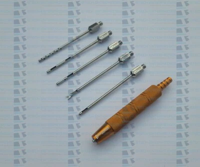 BTECH ENT Liposuction Fat Removal Luer lock Cannula With Handle Set of 6 Plastic Cosmetic