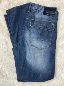 Buffalo David Bitten Driven Dark Wash Blue Denim Relaxed Jeans Men’s Size 36x32 - Picture 1 of 7
