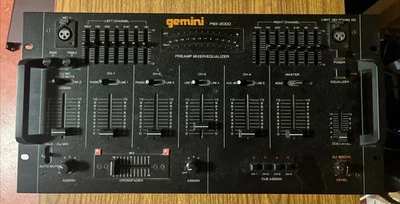Gemini PMX-2000 4-Channel Preamp Mixer/Equalizer w/ Crossfader Pro Audio - Image 1 of 4