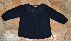 LADIES 3/4 SLEEVE STUDDED TUNIC TOP FROM INDIGO COLLECTION AT M&S - 16 - Picture 1 of 3