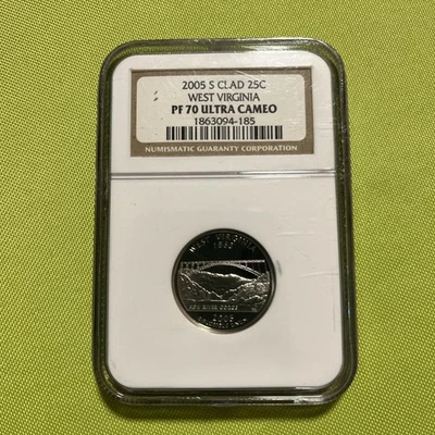 2005 25C West Virginia Quarter Proof NGC PF 70 - Image 1 of 2