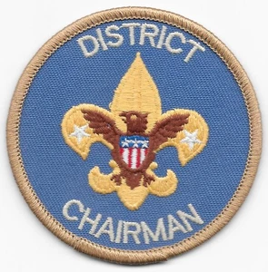 District Chairman 1973-2019 Scout Stuff PB Position Patch Boy Scouts of America - Picture 1 of 2