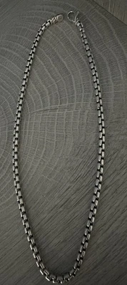 Collar de eslabones de caja de plata de ley 925 JAI John Hardy 18" 5,3 mm Foto 1 de 4