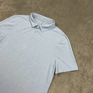 Camisa Polo Lululemon Piqué Ajuste Clásico Manga Corta Azul Rendimiento Golf M - Imagen 1 de 9