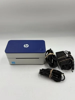 HP KE100 Compact Thermal Label Printer Model HPKE103 With Cords Tested Working - Image 1 of 4