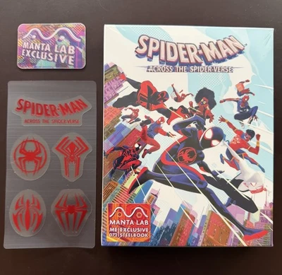Spider-Man Across the Spiderverse - Manta Lab Full Slip 4K Blu Ray Steelbook NEW - Image 1 of 3