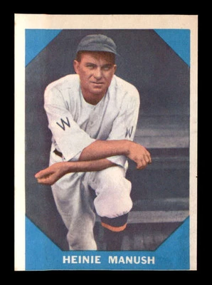 Fleer #18 1960 Heinie Manush EX/EX+ X3259486 Foto 1 de 3