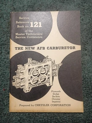 1958 CHRYSLER / PLYMOUTH / DODGE / DeSOTO AFB 4BBL CARBURADOR LOJA LIVRO / ORIGINAL! - Imagem 1 de 4