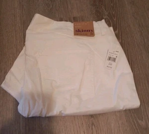 Vanilla Star High Rise White Skinny Jeans Weiß Baumwolle Damen Plus 20W - Bild 1 von 4