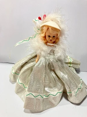 Винтажная жесткая пластиковая кукла Nancy Ann Storybook, подвижные руки, ноги и шея 6 дюймов - Изображение 1 из 4