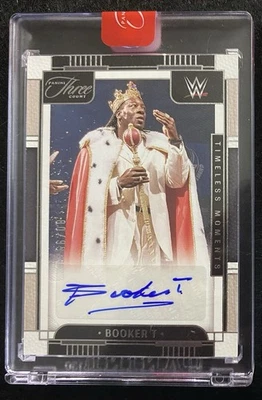 2024 Panini WWE Three Count Booker T Timeless Moments Sticker Auto 80/99 - Image 1 of 2