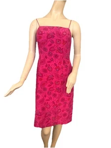 INC International Concepts Silk Dress Petite Floral Paisley Vibrant Size 6P - Picture 1 of 10