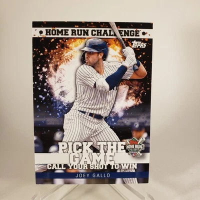 2022 Topps Home Run Challenge #HRC-21 Joey Gallo New York Yankees Baseball Card - Image 1 of 2