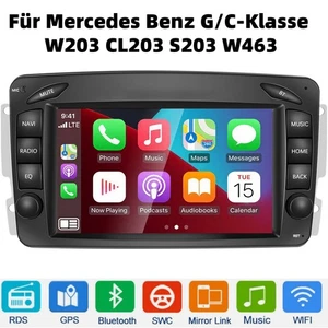 2+64GB Android 13 Carplay Autoradio Für Mercedes Benz C/CLK/G Klasse W203 W209 - Bild 1 von 22