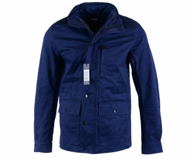 DIESEL J WINES Mens Jacket Padded Cotton Blue Quilted Winter Outwear Casual Coat - Image 1 of 4