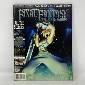 Final Fantasy VII 7 Ultimate Guide Versus Books 1997 con póster intacto - Imagen 1 de 8