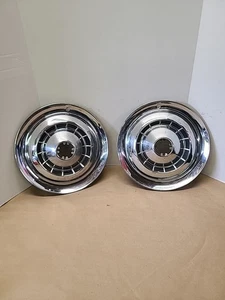 VINTAGE 1954 CHEVY BELAIR 150/210 HUBCAPS WHEEL COVERS PAIR - Picture 1 of 24