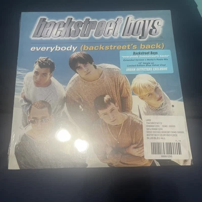 BACKSTREET BOYS EVERYBODY BACKSTREET'S BACK BLUE URBAN OUTFITTERS 12" SINGLE NEW - Image 1 of 2