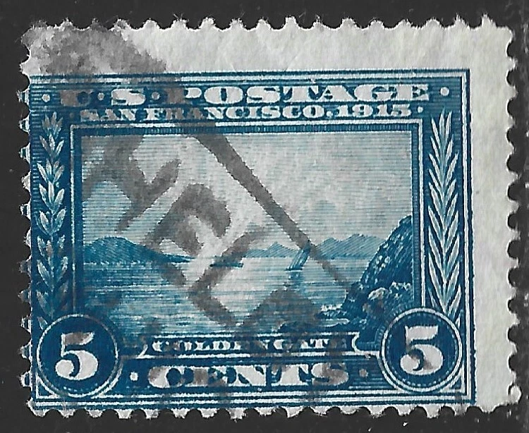 United States, Scott #399, 5c Panama-Pacific Exposition, P12, Used - Image 1 of 1