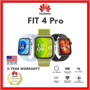 Huawei Watch Fit 4 Pro 1,82" AMOLED, ECG, GPS, NFC, batterie 10 jours - USA - Photo 1 sur 15