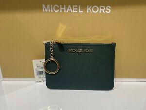 Michael Kors Jet Set Travel S TZ Coin Pouch with ID Key Holder Wallet $118