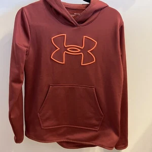 Women's Under Armour Fleece Big Logo Hoodie ~ Size Small~ Cinna Red (2) - Picture 1 of 4