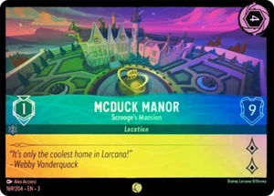 Lorcana COLD FOIL McDuck Manor - Scrooge's Mansion - Into the Inklands # 169 - Imagen 1 de 1