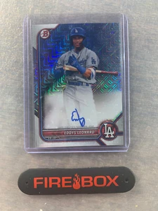 2022 Bowman Chrome Mega Box Eddys Leonard Mojo Refractor Auto #BCMA-EL Dodgers - Picture 1 of 2