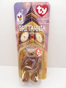Ty Beanie Baby Britannia The Bear 1999 McDonalds Teenie Beanie Stuffed Plush - Imagen 1 de 9