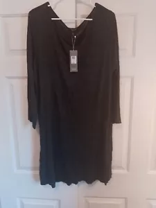 Eileen Fisher Ballet Nk Tunic Dress Charcoal Size 2X NWT - Picture 1 of 3