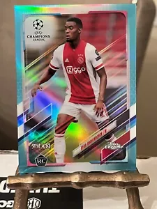 2020 Topps Chrome x Aoki UCL #98 RYAN GRAVENBERCH RC NEON FUTURE AQUA /150 - Picture 1 of 2