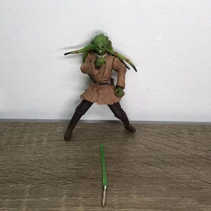 Star Wars Attack of the Clones Kit Fisto Action Figure Hasbro 2001 Lightsaber 2 - Picture 1 of 14