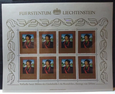 Liechtenstein 1985 Paintings from Prince's Collection Mini-sheets MNH - Image 1 of 3