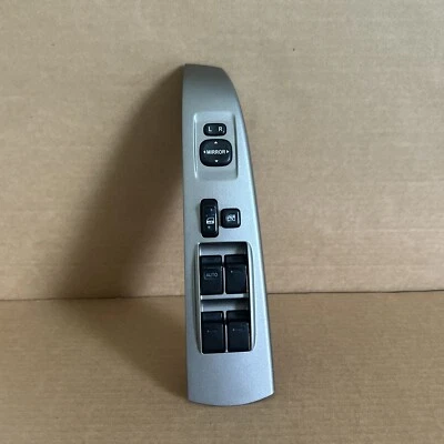 Interruptor maestro ventana delantera izquierda Toyota Prius 2004-2009 OEM 84820-47050 gris Foto 1 de 4