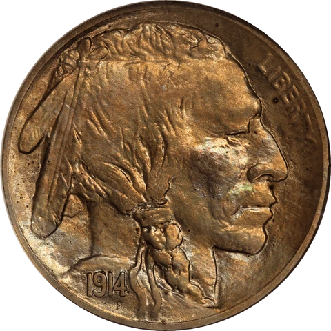 1914 Buffalo Nickel 5c, NGC PR 66 - Lovely Coin Cover