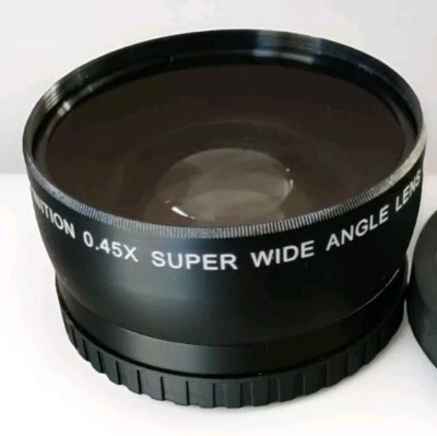 Super Wide Angle Lens Adapter Filter 0.45x For Canon 4000D 600D 2000D 700D Etc. - Image 1 of 4