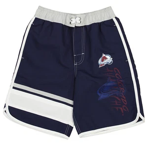 Outerstuff Colorado Avalanche NHL Boys Youth (8-20) Swim Shorts, Blue - Picture 1 of 6