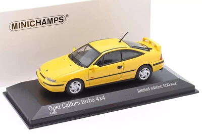 OPEL CALIBRA 4X4 TURBO 1989 GIALLO MINICHAMPS 943045724 1:43 GIALLA 500 PCS - Immagine 1 di 4