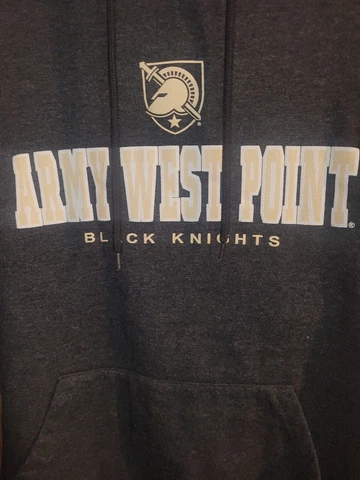 Army West Point Medium Mens Black Graphic Logo Hoodie Sweatshirt Pullover Cover