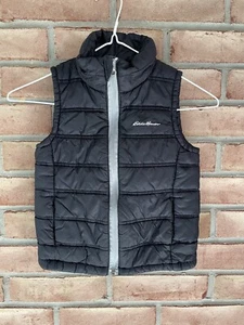 Eddie Bauer Kid’s Puffer Vest Size 4T Black - Picture 1 of 6